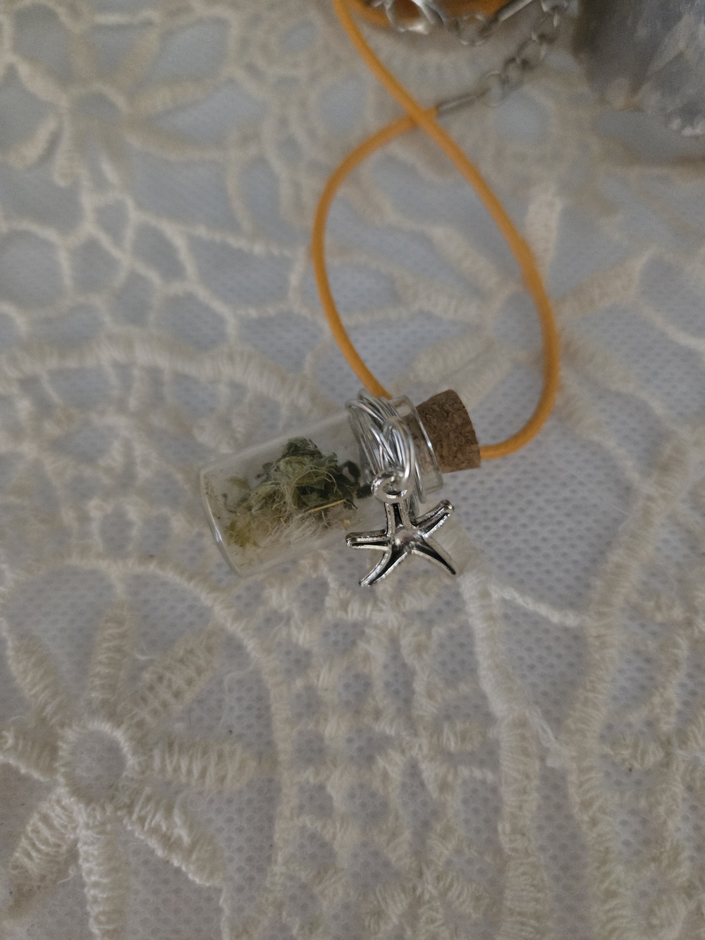 4/$15 Dandelion Wish Bottle Necklace Wear Magick Boho Witchy Fairycore Cottage - Picture 3 of 3
